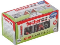 Fischer DUOPOWER 5 x 25 LD, Rund, Plast, 2,5 cm, 5 mm, 3,5 cm, 100 stykker Verktøy & Verksted - Skruefester - Rawplugs & Dowels