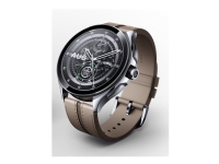 Bilde av Xiaomi Watch 2 Pro - Sølv Rustfritt Stål - Smartklokke Med Stropp - Lær - Brun - Håndleddstørrelse: 135-205 Mm - Display 1.43 - 32 Gb - Nfc, Wi-fi, Bluetooth - 4g - 54.5 G