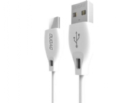 Dudao L4M USB-A to USB-Micro 2m hvid TV, Lyd & Bilde - Hodetelefoner & Mikrofoner