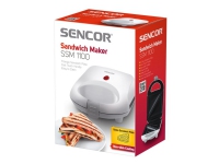 Sencor SSM 1100 - Sandwich brødrister - 460 W - hvit Kjøkkenapparater - Brød og toast - Toastjern