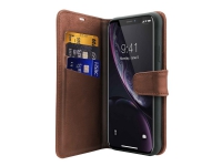 ITSKINS Wallet Book - Lommebok for mobiltelefon - leatherette - brun - 6.1 - for Apple iPhone XR Tele & GPS - Mobilt tilbehør - Deksler og vesker