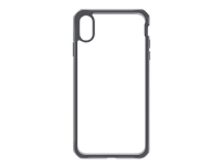 ITSKINS HYBRID // FROST MKII - Baksidesskydd för mobiltelefon - polykarbonat, termoplastisk polyuretan (TPU) - svart, transparent - för Apple iPhone X, XS