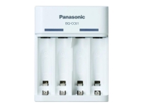 Panasonic eneloop BQ-CC61 - 10 t batterilader - (for 4xAA, 4xAAA) Strøm artikler - Batterier - Batterilader