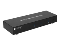 TECHly 2-Port DisplayPort1.2 Dual-Monitor KVM Switch - KVM / lyd / USB-svitsj - 2 x KVM/lyd - 1 lokalbruker - stasjonær PC tilbehør - KVM og brytere - Switcher