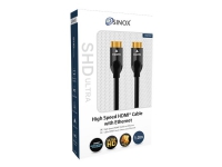 Sinox ULTRAHD - High Speed - HDMI-kabel med Ethernet - HDMI hann til HDMI hann - 2 m - svart - 4K-støtte PC tilbehør - Kabler og adaptere - Skjermkabler