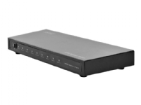 DIGITUS Professional DS-43302 - Video/lyd-splitter - 8 x HDMI - stasjonær PC tilbehør - KVM og brytere - Switcher