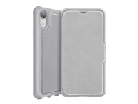 ITSKINS HYBRID // FOLIO - Lommebok for mobiltelefon - helnarvet lær - grå, rosa - 6.1 - for Apple iPhone XR Tele & GPS - Mobilt tilbehør - Deksler og vesker