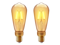 Bilde av Innr Smart Vintage - Led-filamentlyspære - E27 - Klasse F - Varmt Hvitt Lys - 2200 K - årgang (en Pakke 2)