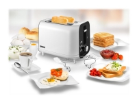 UNOLD 38410 - Brødrister - 2 skive - 2 Spor - hvit