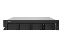 QNAP TS-832PXU-RP - NAS-server - 8 fack - 64 TB - kan monteras i rack - SATA 6Gb/s - HDD 8 TB x 8 - RAID RAID 0, 1, 5, 6, 10, 50, JBOD, 60 - RAM 4 GB - 2.5 Gigabit Ethernet / 10 Gigabit Ethernet - iSCSI support - 2U