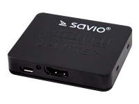 SAVIO CL-93 - Video/lyd-splitter - 2 x HDMI - stasjonær