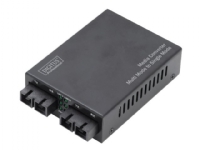DIGITUS Professional DN-82024 - Medieomformer - 100Mb LAN - 100Base-FX - SC flermodus / SC-enkeltmodus - opp til 20 km - 1310 nm PC tilbehør - Nettverk - Diverse tilbehør