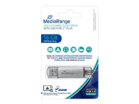MediaRange combo - USB-flashstasjon - 16 GB - USB 3.1 / USB-C - sølv