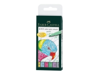 Faber-Castell PITT Artist Pen - Børstepenn - permanent - assorterte pastellfarger - tusj (en pakke 6) Skriveredskaper - Spesielle skriveredskaper - Kunstnerprodukter