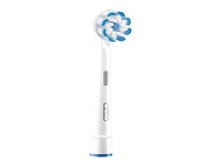 Oral-B Sensitive Clean Clean&Care - Extra tandborsthuvud - till tandborste - vit (paket om 10) - för Kids Snow Queen Pro 680 Pro 1 2 3 Smart Sensitive Smart 6 Vitality KIDS 3+