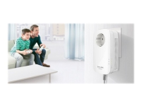 TP-Link TL-PA8010P KIT - Starter Kit - strømlinjeadapter - - 1GbE, HomePlug AV (HPAV), HomePlug AV (HPAV) 2.0 - veggpluggbar PC tilbehør - Nettverk - HomePlug/Powerline