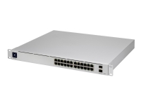 Bilde av Ubiquiti Unifi Switch Usw-pro-24-poe - Switch - Styrt - 24 X 10/100/1000 (16 Poe+, 8 Poe++) + 2 X 10 Gigabit Sfp+ (opplenke) - Stasjonær, Rackmonterbar - Poe++ (400 W)