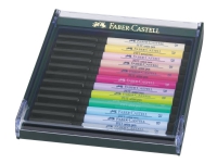 Faber-Castell PITT Artist Pen B - Børstepenn - permanent - assorterte pastellfarger - tusj (en pakke 12) Skriveredskaper - Spesielle skriveredskaper - Kunstnerprodukter