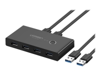 Ugreen - USB-periferdelesvitsj - 4 x SuperSpeed USB 3.0 - stasjonær PC tilbehør - Kabler og adaptere - USB Huber