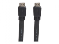 Connectech Good Quality - High Speed - HDMI-kabel med Ethernet - HDMI hann til HDMI hann - 10 m - flat PC tilbehør - Kabler og adaptere - Videokabler og adaptere