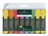 Faber-Castell TEXTLINER 1548 REFILL - Markeringspenn - vannbasert blekk - 1-2-5 mm (en pakke 8) Skriveredskaper - Overtrekksmarkør - Tykke overstreksmarkører