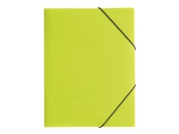 Pagna Basic Trend - 3-fliksmappe - bokryggbredde: 5 mm - for A4 - limegrønn Arkivering - Elastikmapper & Chartekker - Elastiske mapper