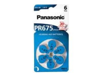 Panasonic PR675 - Batteri 6 x PR44 - Sinkluft - 605 mAh PC tilbehør - Ladere og batterier - Diverse batterier