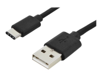 ASSMANN - USB-kabel - USB (hann) til 24 pin USB-C (hann) - 1.8 m - formstøpt, reversibel C-kontakt - svart PC tilbehør - Kabler og adaptere - Datakabler