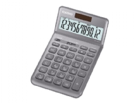 Casio JW-200SC - Skrivebordskalkulator - 12 sifre - solpanel, batteri - grå Kalkulator