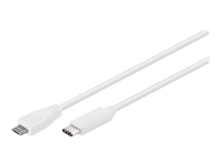 Sinox i-Media - USB-kabel - USB-C (han) til Micro-USB Type B (han) - USB 2.0 - 1 m - hvit PC tilbehør - Kabler og adaptere - Datakabler
