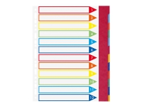 Faneblade Exacompta, 12-delt, A4+, karton