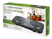 Esperanza COTOPAXI - Elektrisk varmeplate - 2 kW - svart Hvitevarer - Platetopper - Frittstående kokeplater