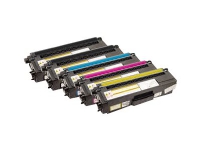 Peach Combi-Pack PLUS - 5-pack - hög kapacitet - svart, gul, cyan, magenta - kompatibel - återanvänd - tonerkassett - för Brother DCP-9055, DCP-9270, HL-4140, HL-4150, HL-4570, MFC-9460, MFC-9465, MFC-9970