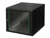 DIGITUS Dynamic Basic DN-19 09U-6/6-EC-SW - Rack skap - veggmonterbar - svart, RAL 9005 - 9U - 19
