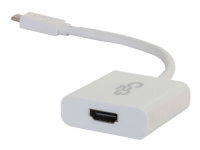 C2G USB 3.1 USB C to HDMI Audio/Video Adapter - USB Type C to HDMI White - Extern videoadapter - USB 3.1 - HDMI - vit