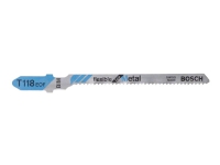 Bilde av Bosch Flexible For Metal T 118 Eof - Bladsett For Stikksag - For Blikk - 5 Deler - T-skaft - Lengde: 83 Mm