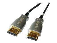 Sinox - HDMI-kabel med Ethernet - HDMI hann til HDMI hann - 40 m - fiberoptisk - 4K-støtte PC tilbehør - Kabler og adaptere - Videokabler og adaptere