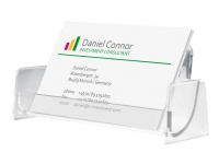 Sigel - Visitkortholder - 50 kort - plastik - Krystalklar