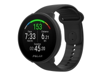 Polar Unite - Sportsur med bånd - silikon - svart - båndbredde: S/L - 32 MB - Bluetooth - 32 g