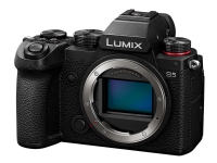 Panasonic Lumix DC-S5 - Digitalkamera - speilløst - 24.2 MP - Full Frame - 4K / 60 fps - kun hus - Wi-Fi, Bluetooth - svart Foto og video - Digitale kameraer - Speilløst systemkamera