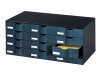 Paperflow - Skuffskap - 12 skuffer - for A4, 240 x 320 mm - svart interiørdesign - Oppbevaringsmøbler - Hengemappevågner