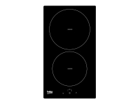 Beko HDMI32400DT - Induksjonskomfyrtopp - 2 plater - Nisje - bredde: 26.8 cm - dybde: 49 cm - svart