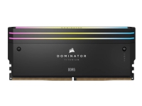 CORSAIR Dominator Titanium RGB - DDR5 - sett - 48 GB: 2 x 24 GB - DIMM 288-pin - 7200 MHz / PC5-57600 - CL36 - ikke-bufret - svart N - A