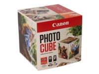 Canon Photo Cube Creative Pack - Blank - 2-pack - svart, farge (cyan, magenta, gul) - original - oransje - blekkpatron/papirsett - for PIXMA TS5150, TS5151
