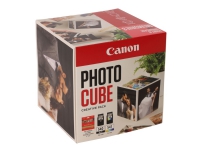 Canon Photo Cube Creative Pack - Blank - 2-pack - svart, farge (cyan, magenta, gul) - original - blekkpatron/papirsett - for PIXMA TS5150, TS5151