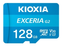 Bilde av Kioxia Exceria G2 - Flashminnekort - 128 Gb - A1 / Video Class V30 / Uhs-i U3 / Class10 - Microsdxc Uhs-i U3