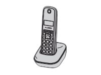 Panasonic KX-TG1911 - Trådløs telefon med anrops-ID - DECT - grå Tele & GPS - Fastnett & IP telefoner - Alle fastnett telefoner