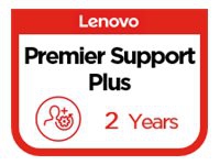 Lenovo Premier Support Plus Upgrade - Utökat serviceavtal - material och tillverkning (för system med 1 års garanti på plats) - 2 år (från ursprungligt inköpsdatum av utrustningen) - på platsen - svarstid: NBD - för ThinkStation P300 P310 P320 P330 P330 Gen 2 P340 P348 P350 P358 P360 P360 Ultra