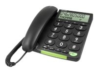 DORO PhoneEasy 312cs - Kablet telefon med nummervisning - svart Tele & GPS - Fastnett & IP telefoner - Alle fastnett telefoner