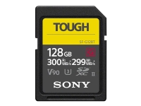 Sony SF-G series TOUGH SF-G128T - Flash-minneskort - 128 GB - Video Class V90 / UHS-II U3 / Class10 - SDXC UHS-II